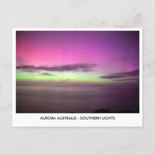 Carte Postale Aurora Australis - Southern Lights Night Sky