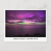 Carte Postale Aurora Australis - Southern Lights Night Sky (Devant)