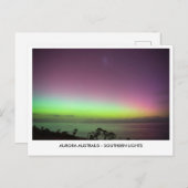 Carte Postale Aurora Australis - Southern Lights Night Sky (Devant / Derrière)