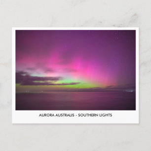 Carte Postale Aurora Australis - Southern Lights Night Sky