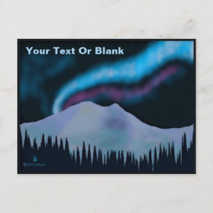 Carte Postale Aurora bleu