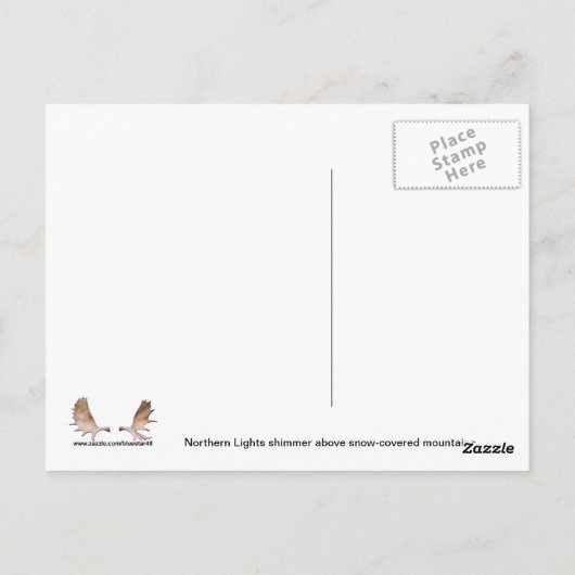 Carte Postale Aurora Borealis (Dos)