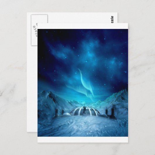 Carte Postale Aurora Borealis (Devant / Derrière)