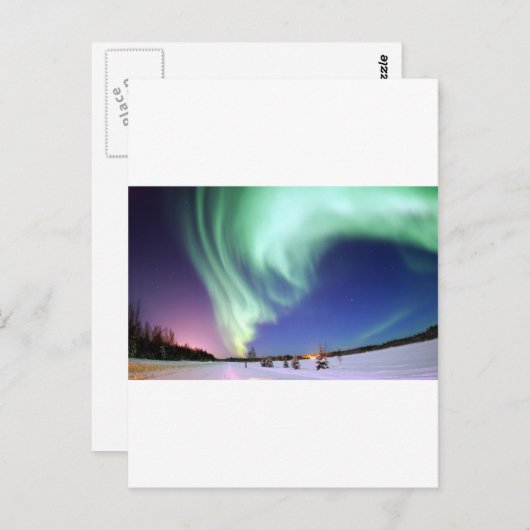 Carte Postale Aurora Borealis (Devant / Derrière)