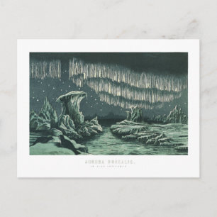 Carte Postale Aurora Borealis , Hautes Latitudes 1891