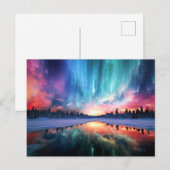 Carte Postale Aurora Borealis, Northern Lights, (Devant / Derrière)