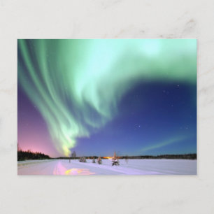 Carte Postale Aurora Borealis sur l'Alaska
