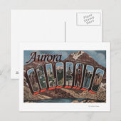 Carte Postale Aurora, Colorado - Scènes de grandes lettres (Devant / Derrière)