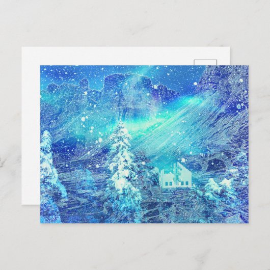 Carte Postale Aurora Dans Les Vallées (Devant / Derrière)