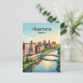 Carte Postale Aurora, Illinois (Debout devant)