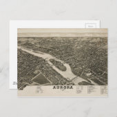 Carte Postale Aurora, Illinois (1882) (Devant / Derrière)