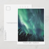 Carte Postale Aurora Scandinavie (Devant / Derrière)
