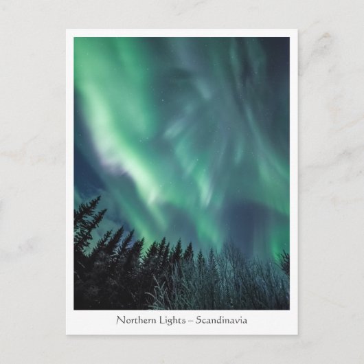 Carte Postale Aurora Scandinavie (Devant)