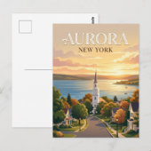 Carte Postale Aurora USA (Devant / Derrière)