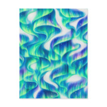 Aurore Boréale Motif Abstrait