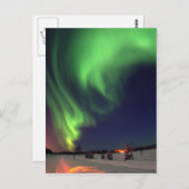 Carte Postale aurores boréales au lac Bear (Devant / Derrière)