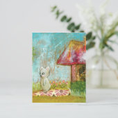 Carte Postale Auspicious Day Whimsical Woodland Mouse Folk Art (Debout devant)