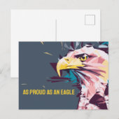 Carte Postale Aussi Fier qu'un Aigle (Devant / Derrière)