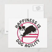 Carte Postale Aussie Agilité Happy (Devant / Derrière)