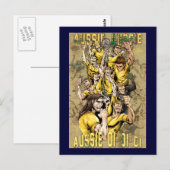 Carte Postale Aussie Aussie Oi Oi Oi Oi Socceroos (Devant / Derrière)