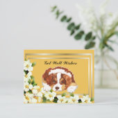 Carte postale Aussie Red Tri Puppy Get Well (Debout devant)