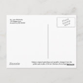 Carte postale Aussie Red Tri Puppy Get Well (Dos)