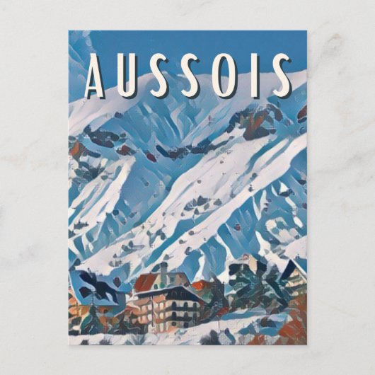 Carte Postale Aussois Station de ski (Devant)