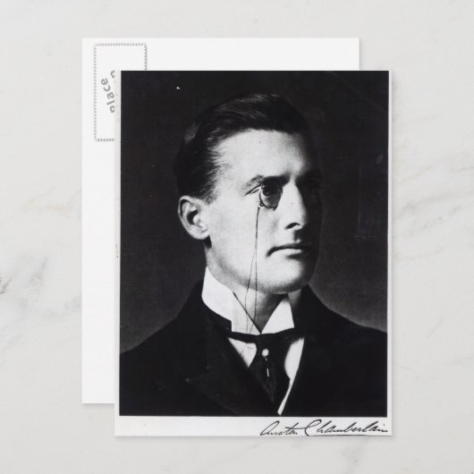 Carte Postale Austen Chamberlain (Devant / Derrière)