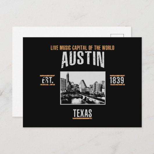 Carte Postale Austin (Devant / Derrière)