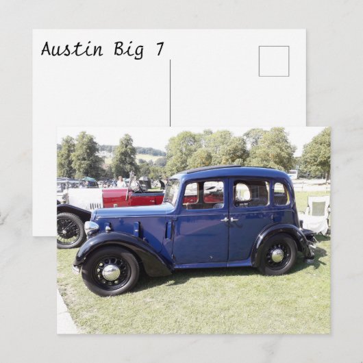Carte Postale Austin Big 7 (Devant / Derrière)