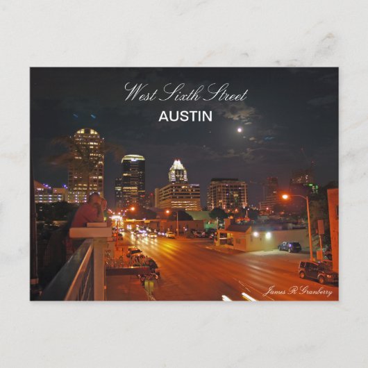 Carte postale Austin de la rue Ouest (Devant)
