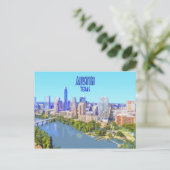 Carte Postale Austin Downtown Texas Vintage (Debout devant)
