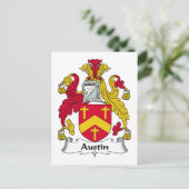 Carte Postale Austin Family Crest (Debout devant)