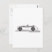 Carte Postale Austin Healey 3000 MK II (Devant / Derrière)