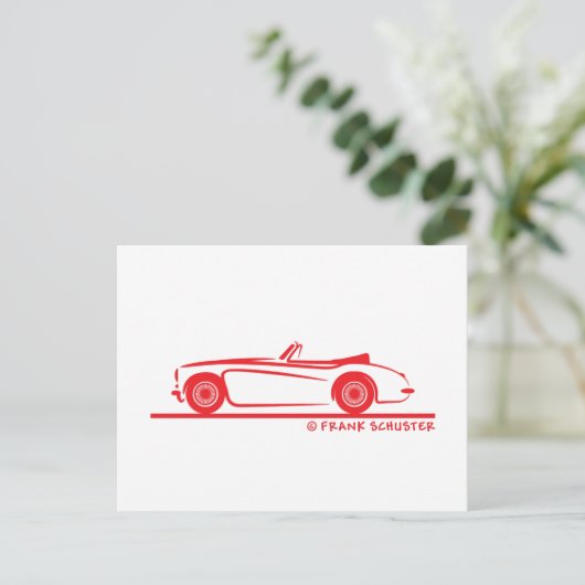 Carte Postale Austin Healey 3000 MK II (Debout devant)