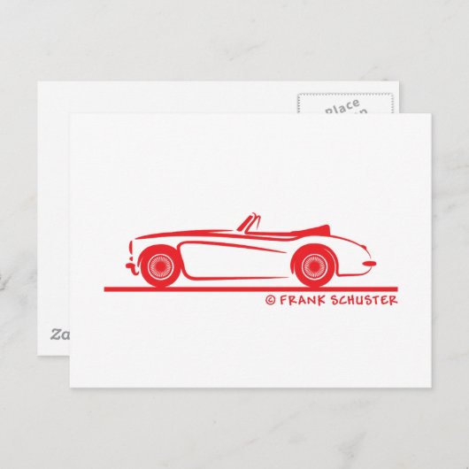 Carte Postale Austin Healey 3000 MK II (Devant / Derrière)