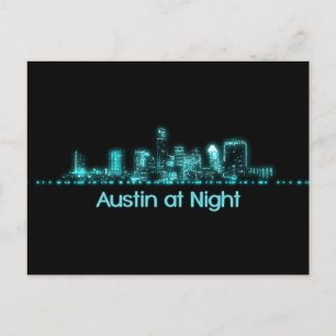 Carte Postale Austin Skyline