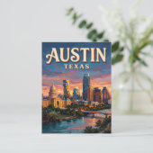 Carte Postale Austin Skyline Texas (Debout devant)