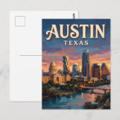 Carte Postale Austin Skyline Texas (Devant / Derrière)