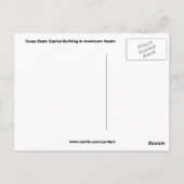 Carte Postale austin texas (Dos)