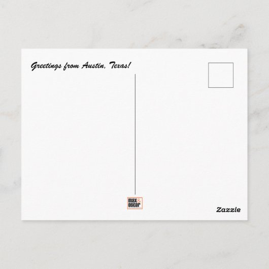 Carte Postale Austin, Texas (Dos)