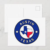 Carte Postale Austin Texas (Devant / Derrière)