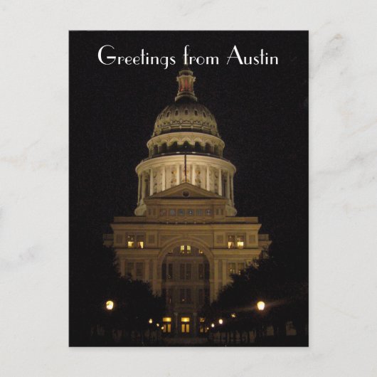 Carte Postale austin texas bâtiment du capitole d'état (Devant)