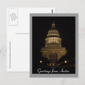 Carte Postale austin texas capitol (Devant / Derrière)