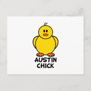 Carte Postale Austin Texas Chick