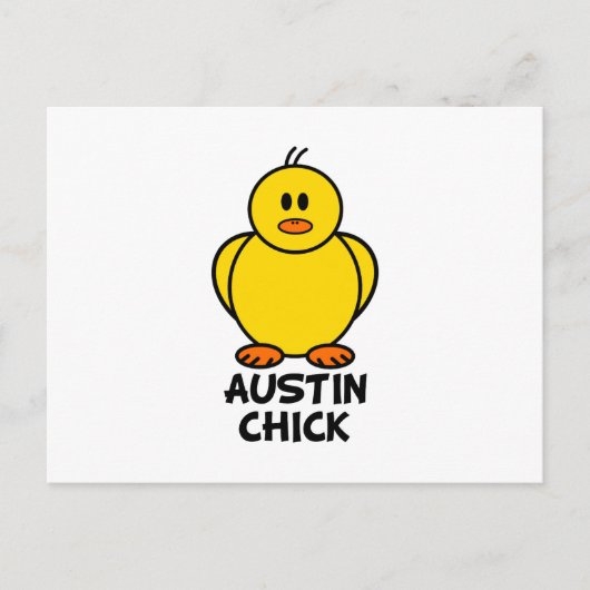 Carte Postale Austin Texas Chick (Devant)
