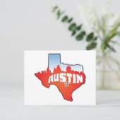 Carte Postale Austin Texas Cityscape (Debout devant)