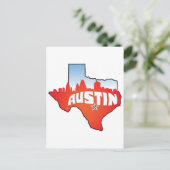 Carte Postale Austin Texas Cityscape (Debout devant)