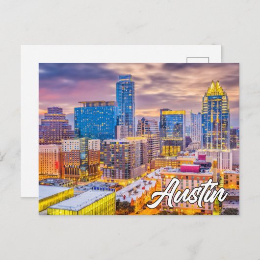 Carte Postale Austin, Texas, États-Unis (Devant / Derrière)