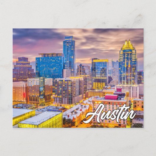 Carte Postale Austin, Texas, États-Unis (Devant)